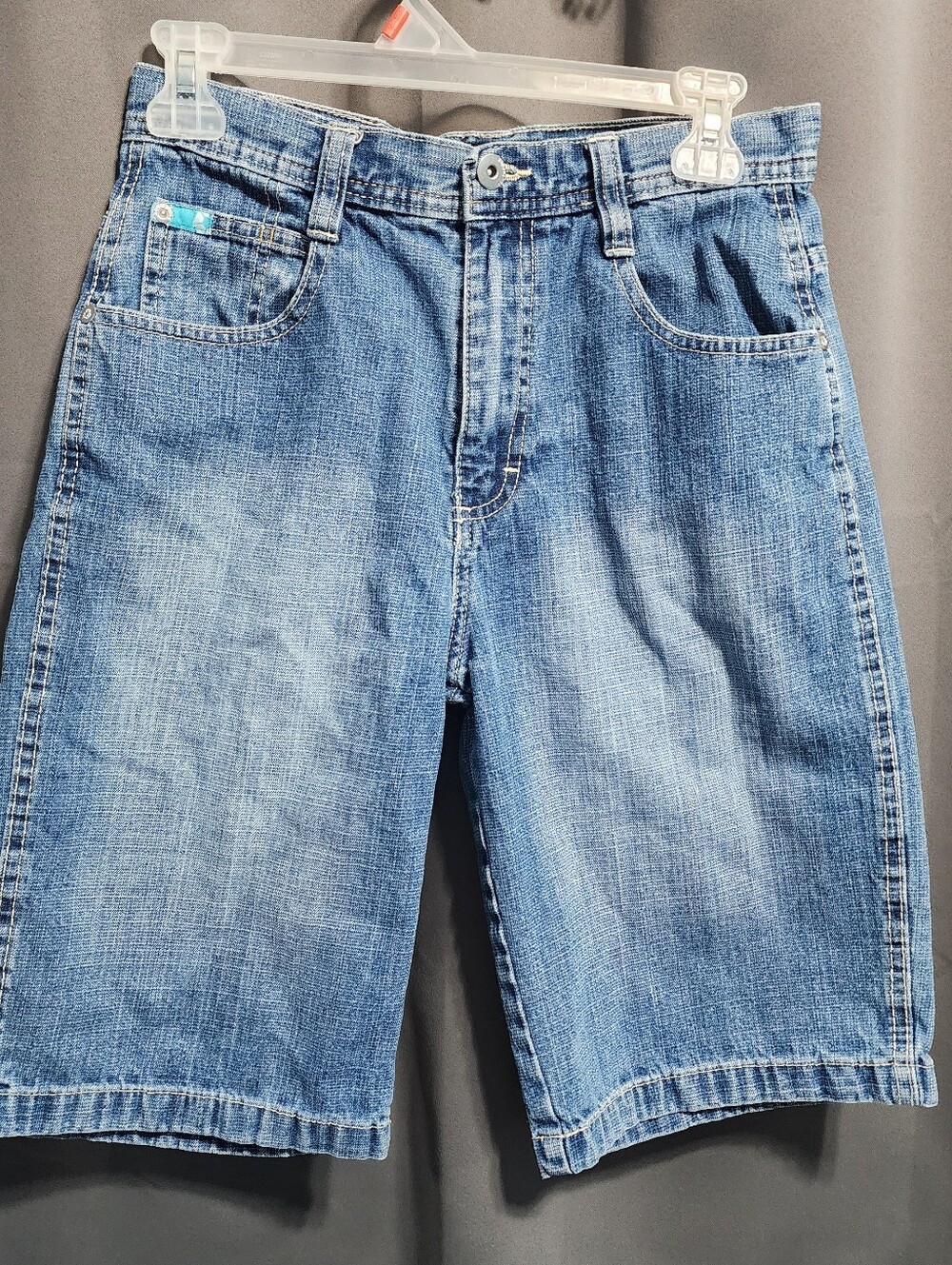 Y2K Southpole Baggy Denim Shorts Boys Size 14 Blue Jean Jorts